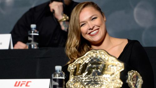 UFC women's bantamweight champion Ronda Rousey. (Getty Images)