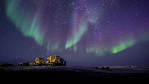 Jordan braved the extreme cold to capture the aurora.