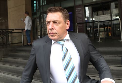 Thompson outside court today (AAP)