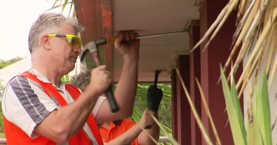 Tradies and volunteers worked for free, donating their time, labour and materials.