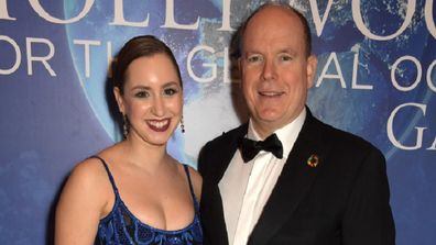 Jazmin Grace Grimaldi and Prince Albert II of Monaco attend the 2020 Hollywood For The Global Ocean Gala honoring HSH Prince Albert.