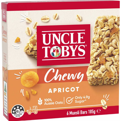 Uncle Toby's Muesli Bars Chewy Apricot