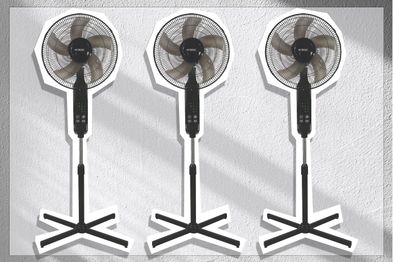 9PR: Nordic 40cm Pedestal Fan with Touch Controls