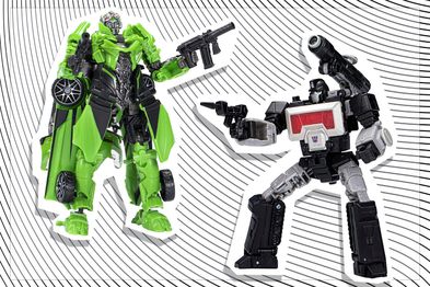 9PR: Transformers The Last Knight Crosshairs Action Figure  and Transformers Legacy Deluxe Class Magnificus Action Figure