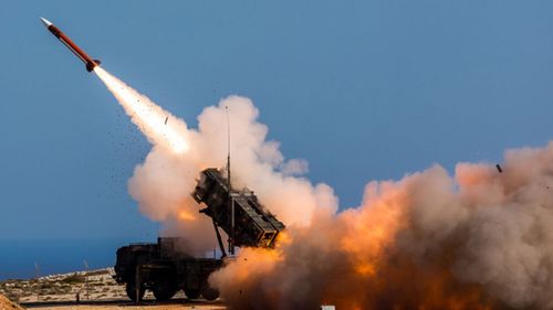 A Patriot Missile is test fired in Saudi Arabia. (AP).