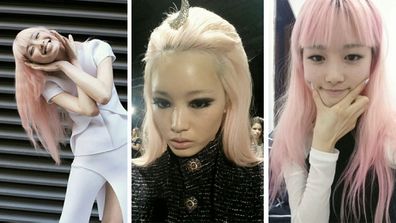 Fernanda Ly's Pink Hair Stole the Louis Vuitton Fall 2015 Show