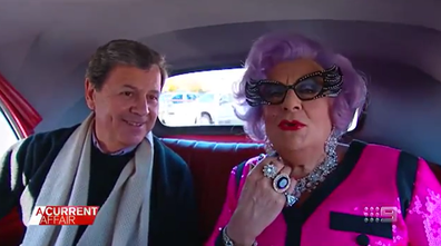 Ray Martin and Dame Edna.