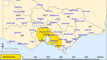 A severe storm alert has been issued for Melbourne and its surrounds with the Bureau of Meteorology (BoM) warning the system could bring large hail and heavy rainfall. 