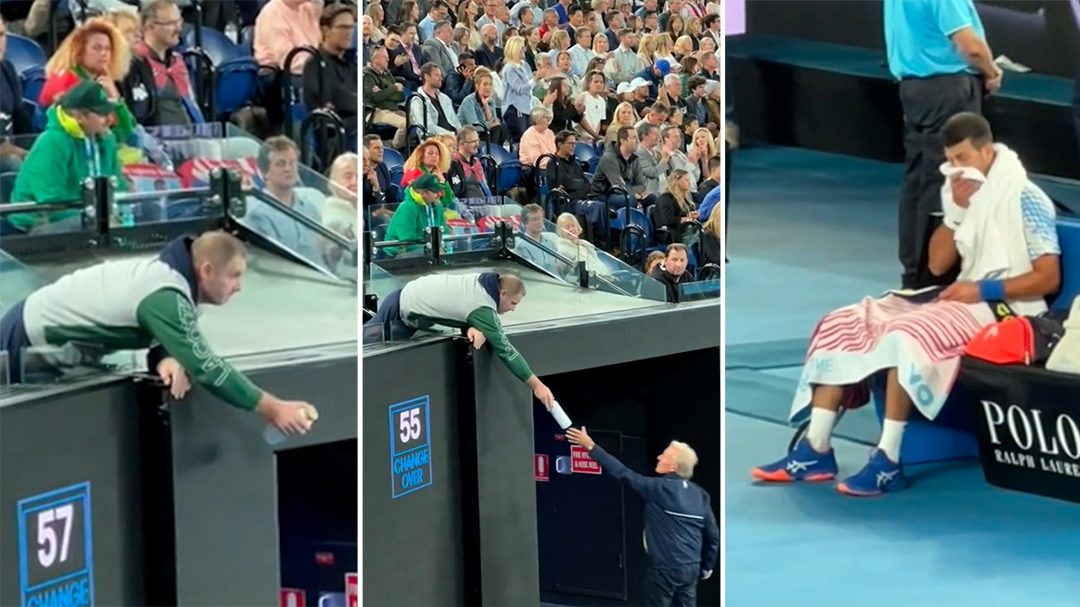 Clip of moment Novak Djokovic handed secret note caught by fans, goes viral on TikTok