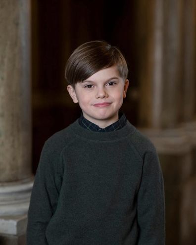  Crown Princess Victoria's son Prince Oscar beams in new portrait shared to mark 9th birthday