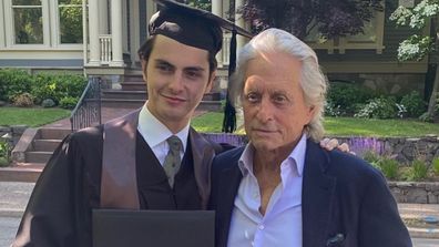 Michael Douglas and his son