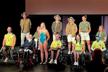 The Australian uniform for the 2024 Paralympics.