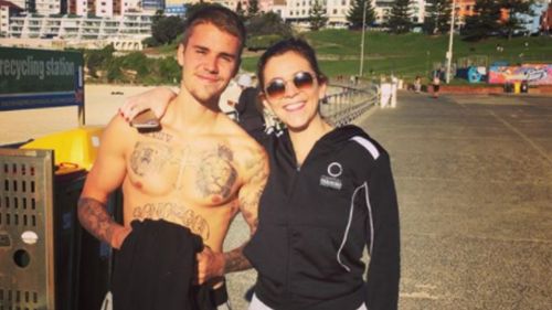 Bieber posed for a photograph with a fan. (Instagram)