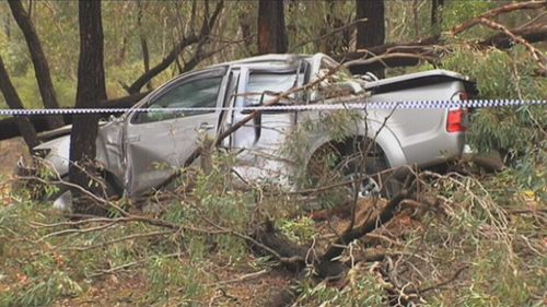 The car found dumped in Benalla, Victoria. (9NEWS)