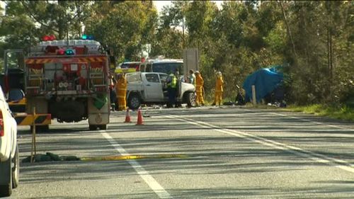 Two dead, one critical after moped collides with four-wheel-drive and ute in horror NSW highway crash