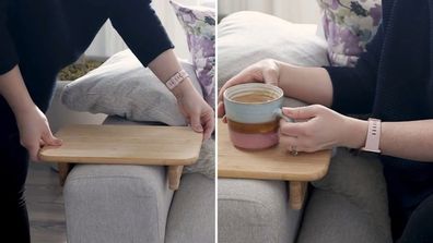 Ikea Stolthet chopping board arm rest hack