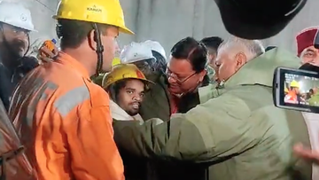 First of 41 workers pulled out of Indian tunnel collapse
