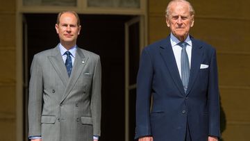 Prince Edward, Prince Philip and Sophie, Countess of Wessex