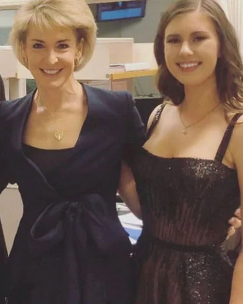 Michaelia Cash, pictured with Brittany Higgins.