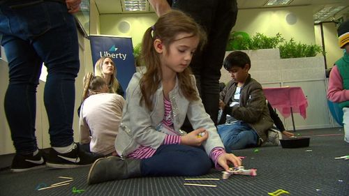 Liberty Finance in Melbourne is among big companies embracing the KidsCo service. (9NEWS)