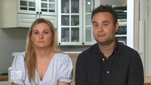 Joondalup couple Charlotte and Trent, whose wedding last year was cancelled due to COVID-19 had rescheduled it to February 16 so Charlotte's British parents could be there