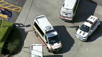 Two men have been hospitalised with non-life threatening injuries. (9NEWS)