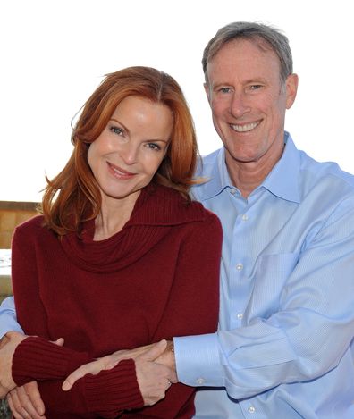 Marcia Cross and husband Tom Mahoney ring in the new year at Pelican Hill Resort on December 31, 2010 in Newport Beach, California.