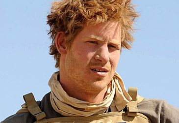 Where did Prince Harry serve his two tours of duty?