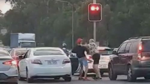 Road rage incident turns violent at Queensland intersection