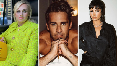 Rebel Wilson, Hugh Sheridan and Demi Lovato