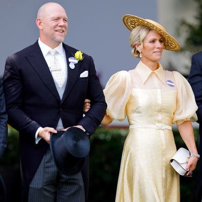 Zara Tindall attends day one of Royal Ascot 2024 at Ascot Racecourse with her husband Mike