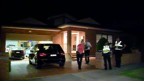 Police have established a crime scene at a Noble Park home after a man was shot overnight. (9NEWS)