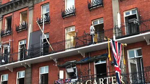 At the Harte and Garter Hotel, ABC America has taken out around half a dozen rooms – some of those are just for hair and makeup. Picture: 9NEWS/Gabrielle Adams