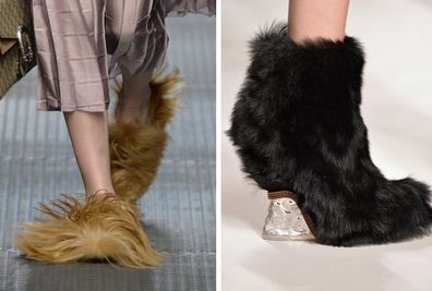 Furry shoes