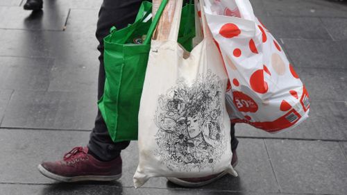 If the ban was expanded, shoppers would be forced to use fabric bags such as the one picture (centre).