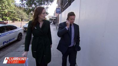 A Current Affair reporter Pippa Bradshaw approached James Yates outside court.