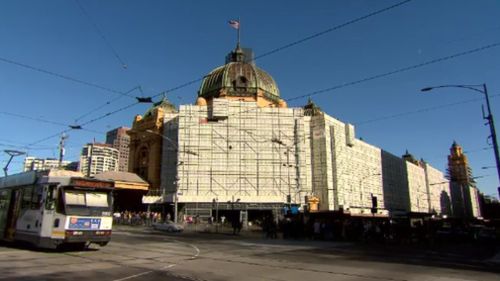 And now. Restoration works won't be complete until mid-2018. (9NEWS)
