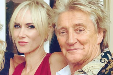 Kimberly Stewart and dad Rod Stewart.