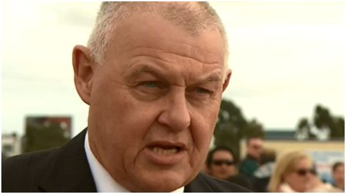 Victoria Police Association Secretary Ron Iddles attended the rally this afternoon. (9NEWS)