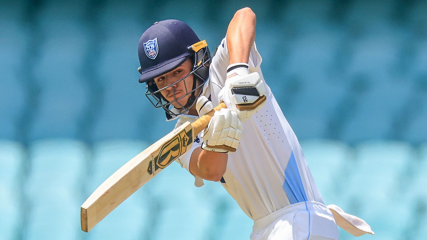 Sam Konstas of the Blues bats during the Sheffield Shield match between New South Wales and Tasmania at SCG, on November 30, 2023, in Sydney, Australia. (Photo by Mark Evans/Getty Images)