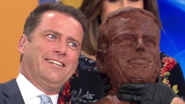 Karl's chocolate face