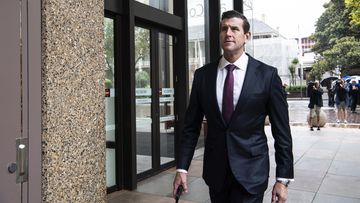 Ben Roberts-Smith arrives at Federal Court. 