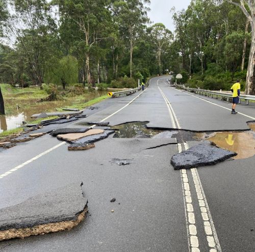 It will be a while before Cattai Ridge Road at Maralya is repaired and back online.