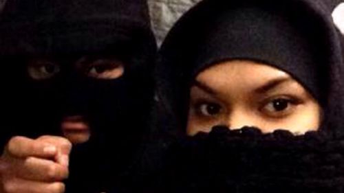 Terror accused 'Bonnie and Clyde' Alo Bridget Namoa (right) and Sameh Bayda.