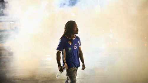 Police have used tear gas on protestors in Ferguson, Missouri. (Getty)