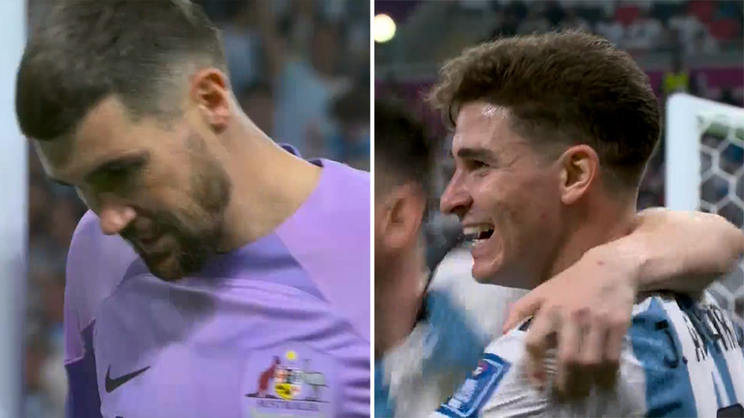 'Utter despair' as horror moment for Socceroos goalkeeper Mat Ryan gift wraps goal for Argentina