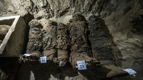 'Unprecedented': Archaeologists discover 17 mummies in central Egypt