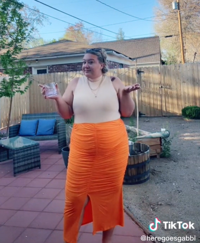 Plus-size influencer defends choice of work attire