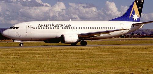 An Ansett Airlines plane