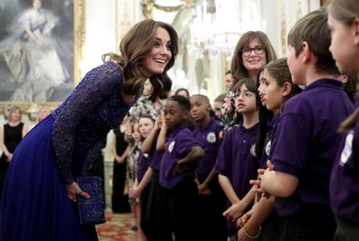 Kate Middleton hosts palace reception wearing 2016 gown, hours after attending event with Meghan and Harry